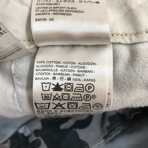 Levis Cargo Shorts Mens 42 Camo Inseam 10.5 Good Condition PC9 12463-0029 - Picture 5 of 15